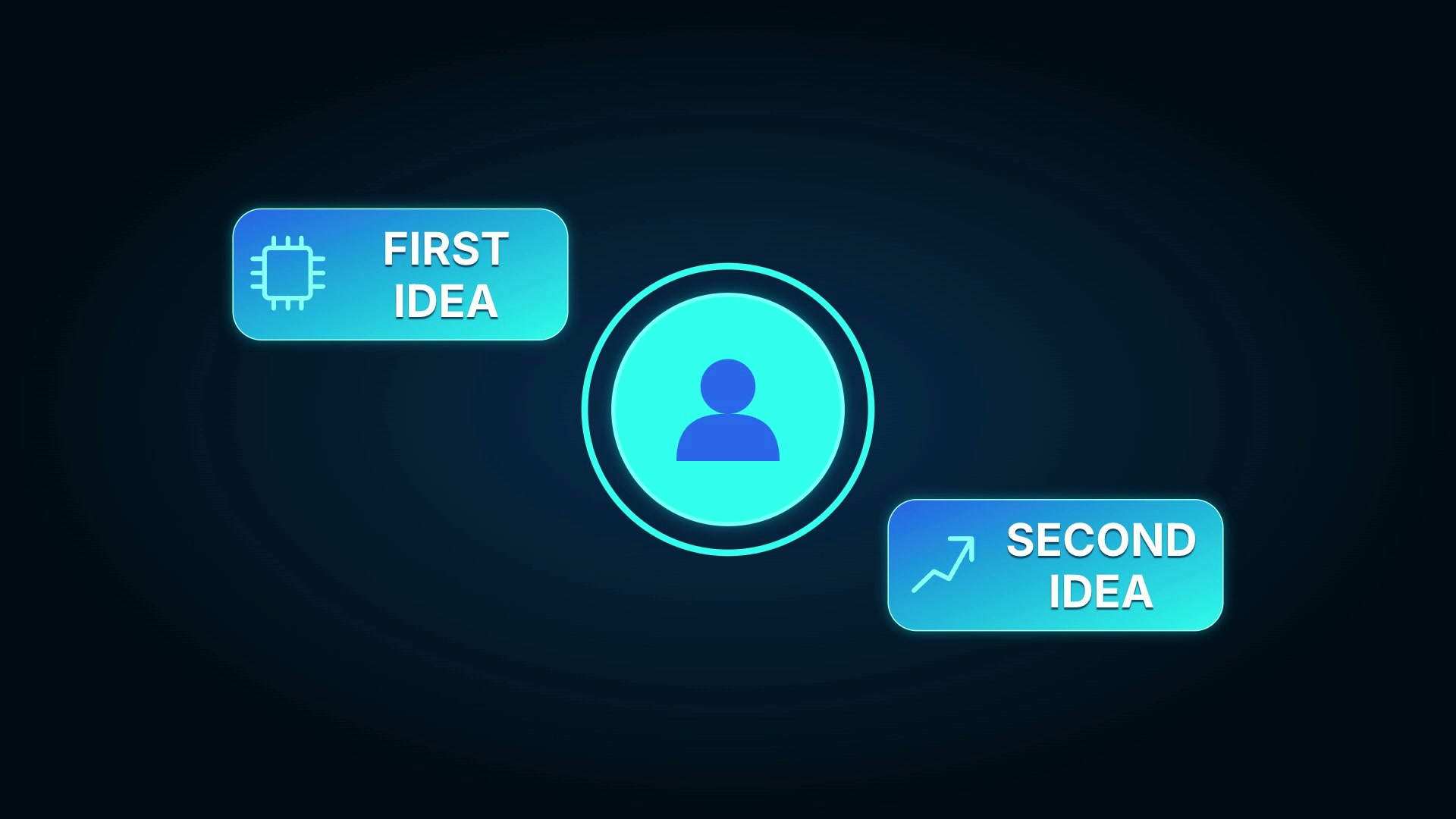 A frame from the Cyan Process Explainer editing style