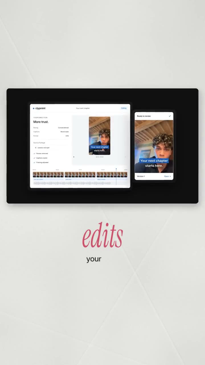 A frame from our founder’s own selfie, edited in the Tech style